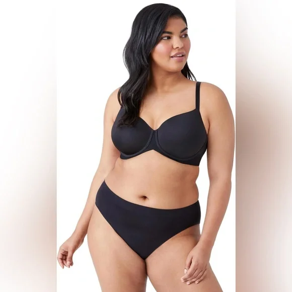 NWOT Wacoal black Ultimate Side Smoother Underwire T-Shirt Bra Women’s 34DD - Picture 4 of 7